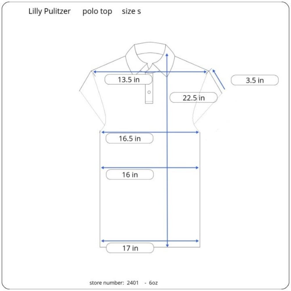 Lilly Pulitzer front  button  polo top‎ short sleeve size s - Picture 6 of 6